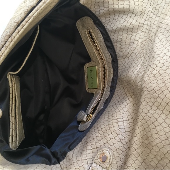 Deux Lux Large Clutch W/ Chain - Picture 3 of 7